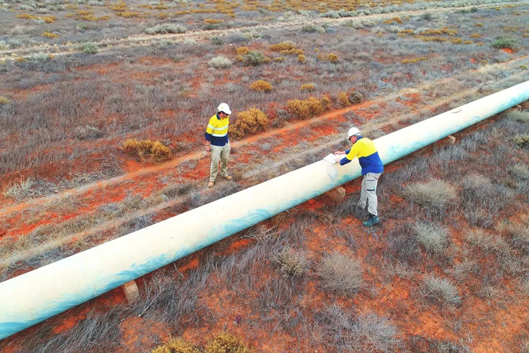 Australian Desert Pipeline coating inspection, inspected by APEC Inspection