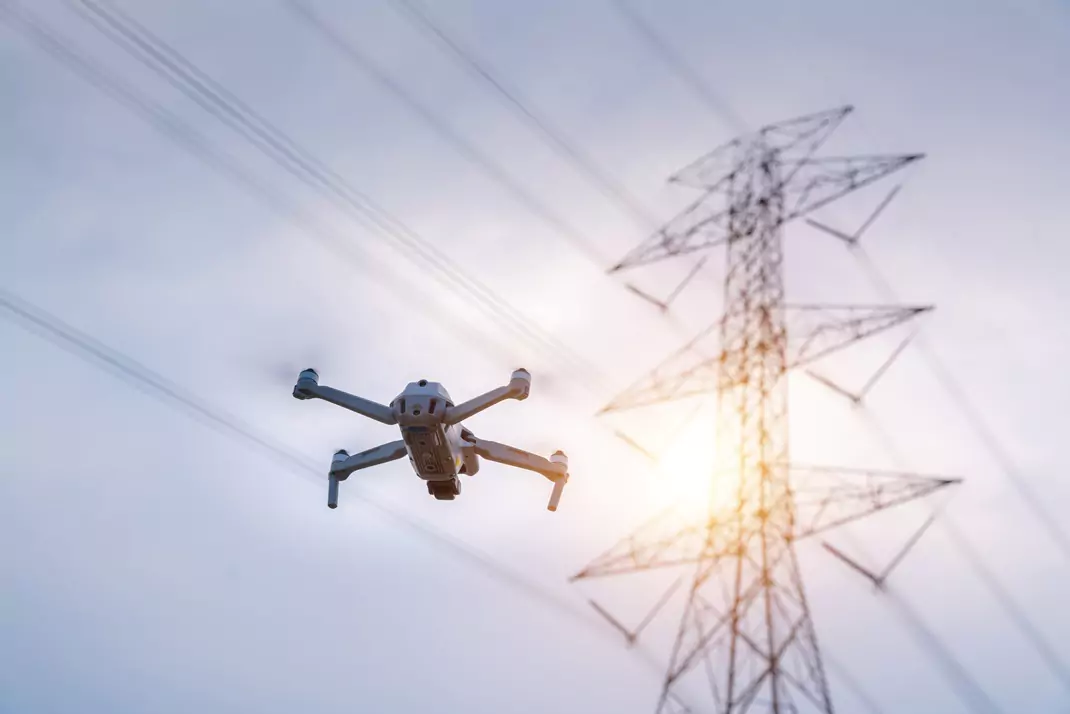 Australian drone inspection near powerlines, inspected by APEC Inspection