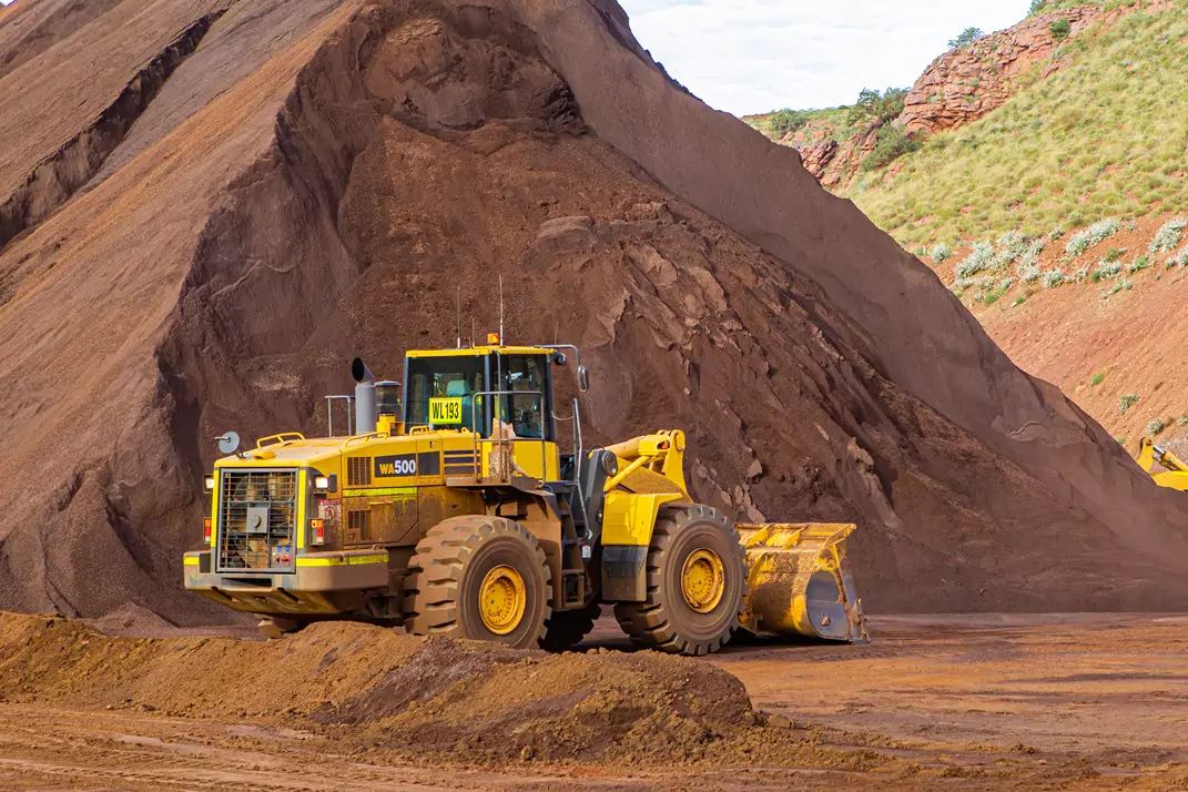 loader-next-to-stock-pile-at-mine-site Western Australia (WA)