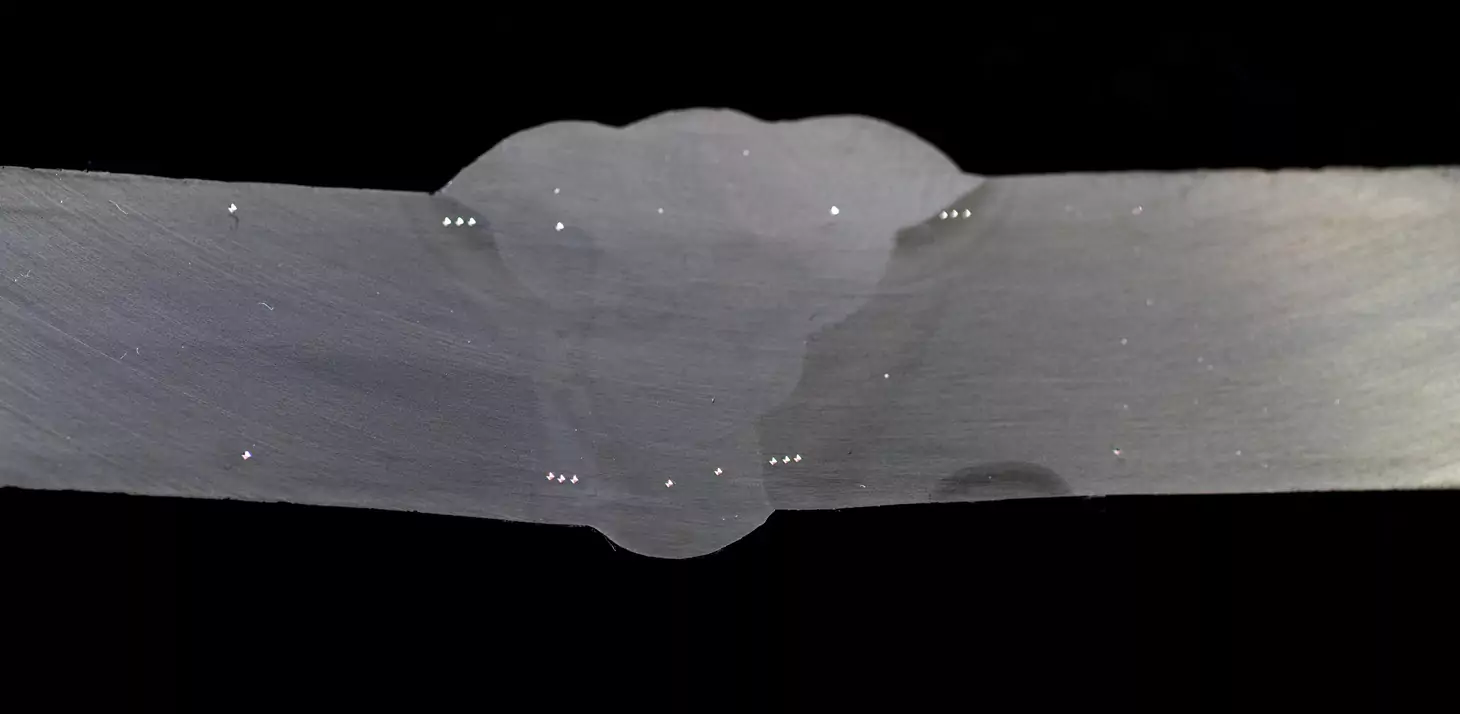 Australian Hardness Testing macro test specimen of weld cross section, non destructive testing. Inspected by APEC Inspection