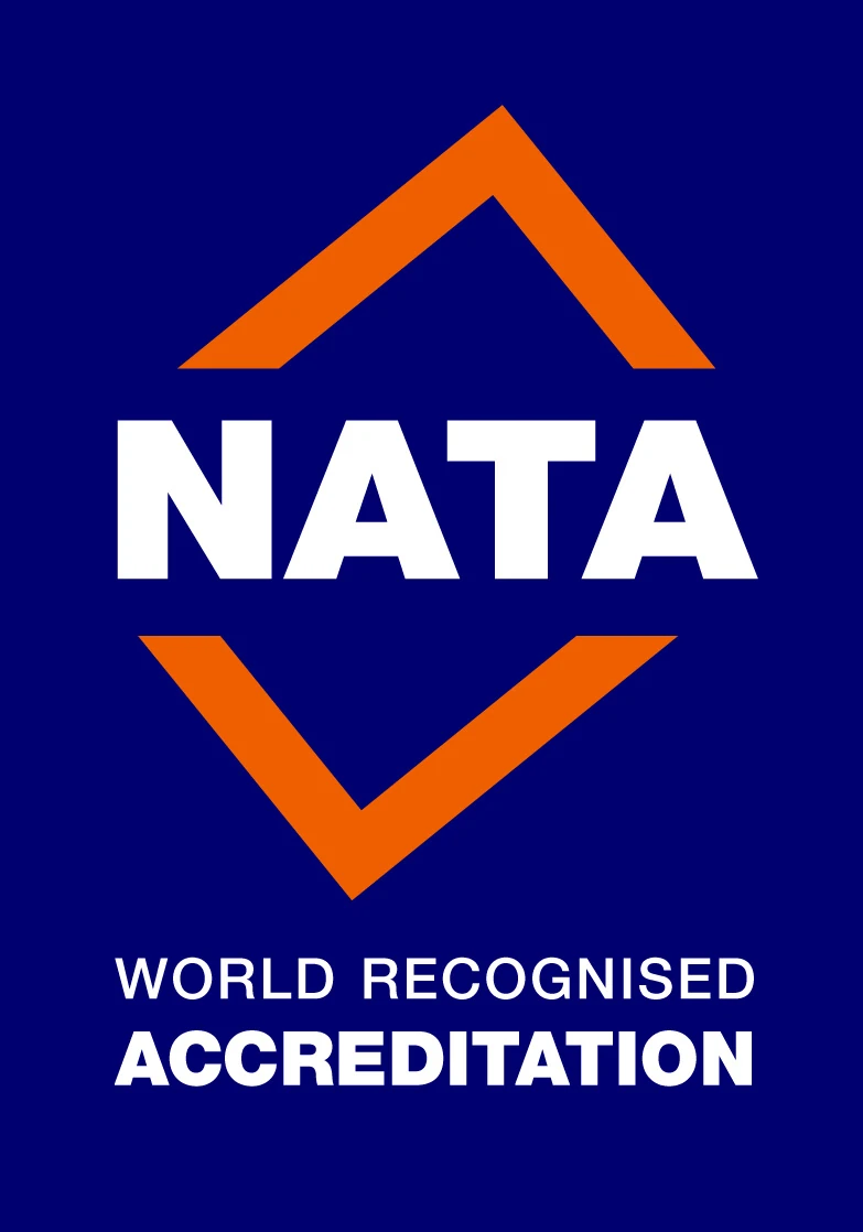 NATA - World recognised accreditation